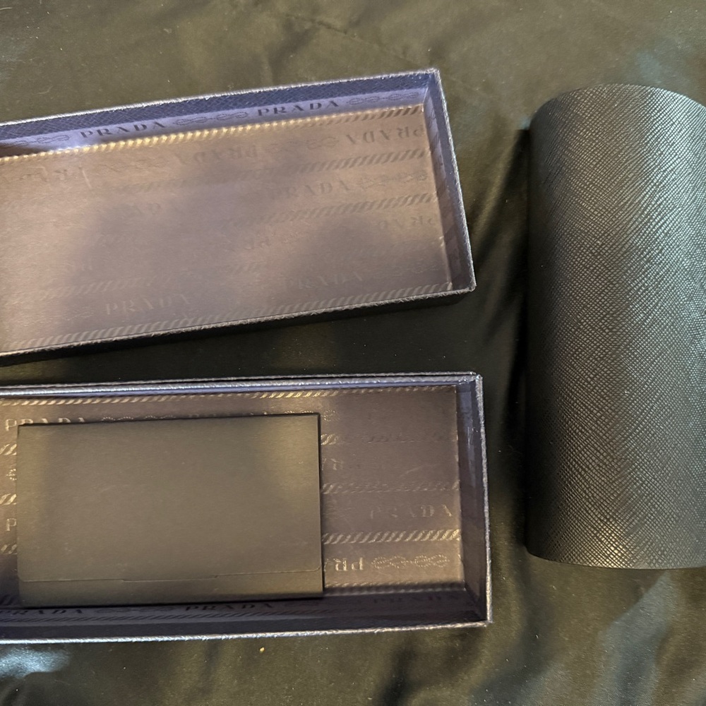 Prada sunglasses glasses frames case box set Black - image 4